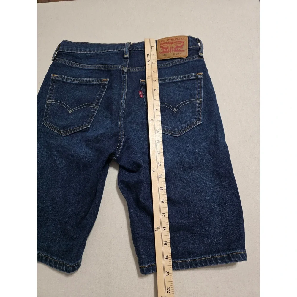 Levis 541 Athletic Taper Mens 29 Dark Wash Denim Shorts Stretch Blue 23778-0017